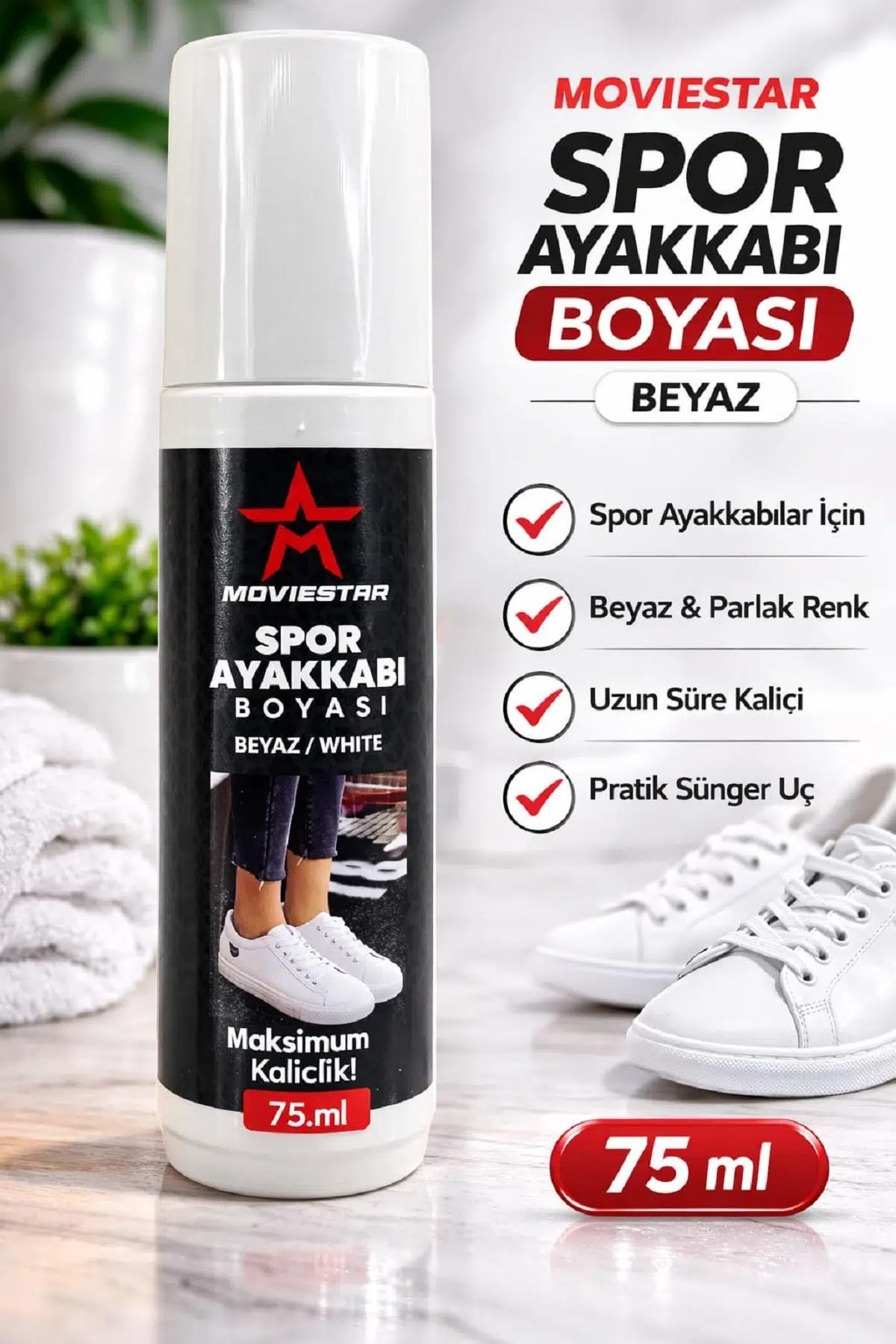 MOVİESTAR Orthopedix Spor Ayakkabı Boyası 75ml - BEYAZ